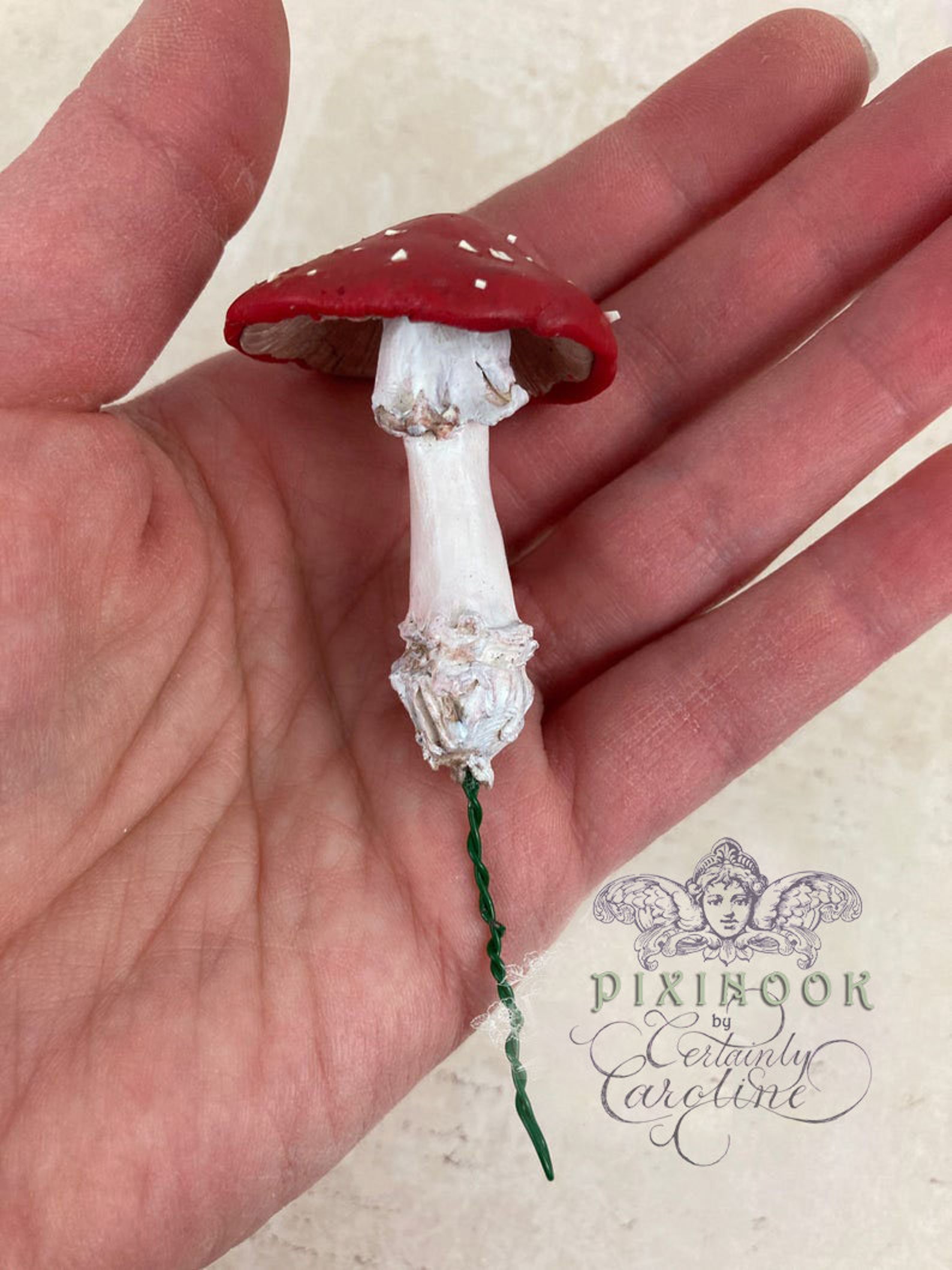 Magical Mushroom Art Doll Hand Sculpted Polymerclay Etsy
