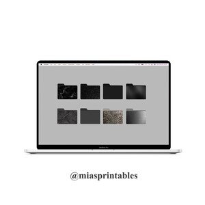 MacBook Folder Icons,pink,grey,metalic, Black ,desktop Icons, DOWNLOAD
