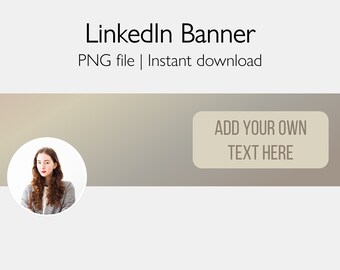 LINKEDIN BANNER for your LinkedIn personal profile | Reflect your personal brand