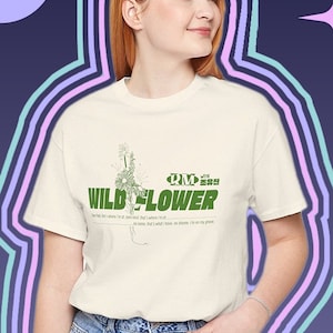 Indigo RM Wildflower T-Shirt, BTS Kim Namjoon Merch