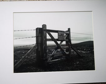 Wooden gate. Minions, Cornwall, UK