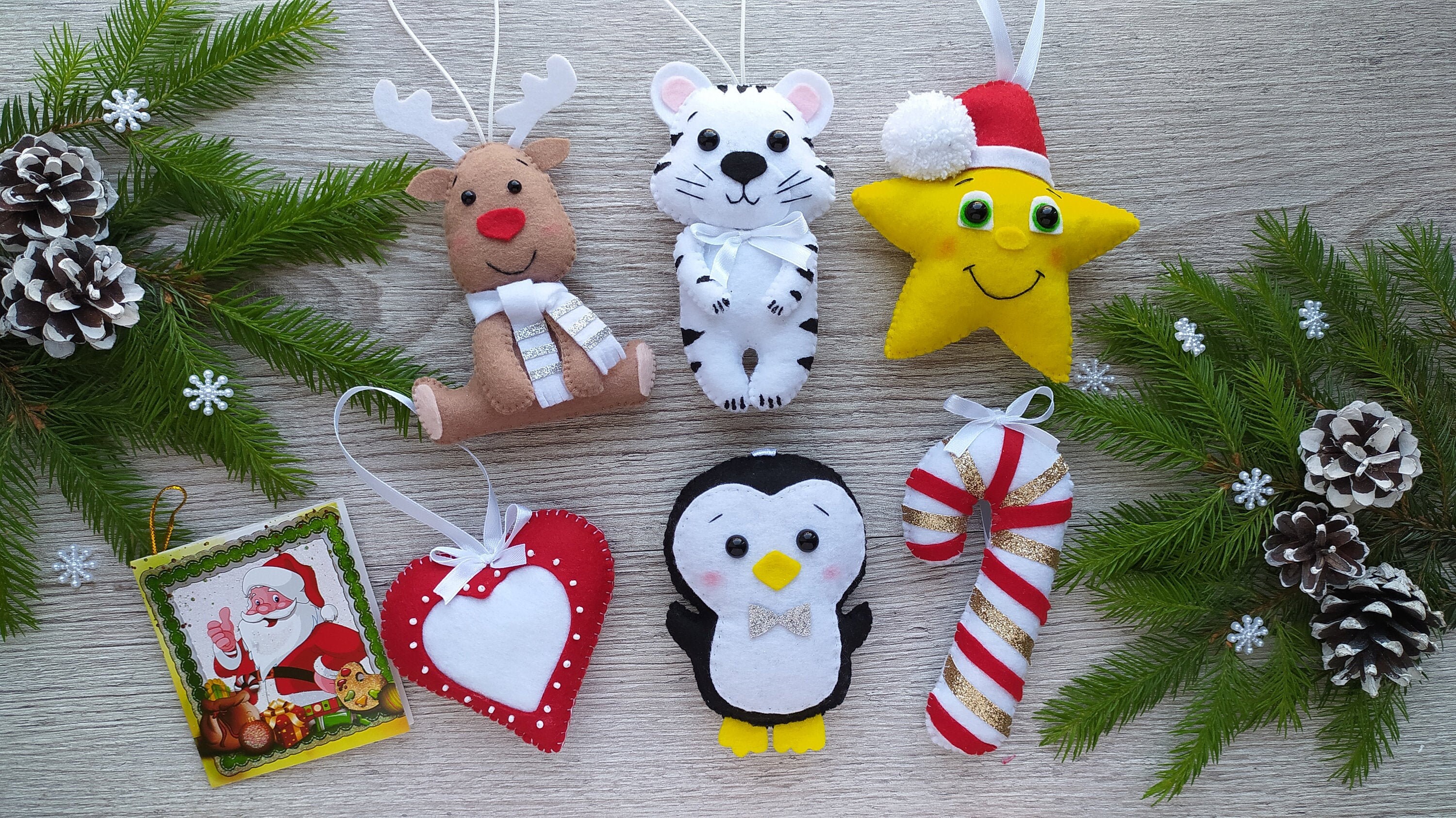 Weihnachten 2022 Diy Filz Weihnachtsschmuck Set Tiger Symbol 2022 Etsy