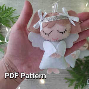 Felt Christmas Angel Ornament Pattern: DIY Holiday Decor (PDF Pattern)