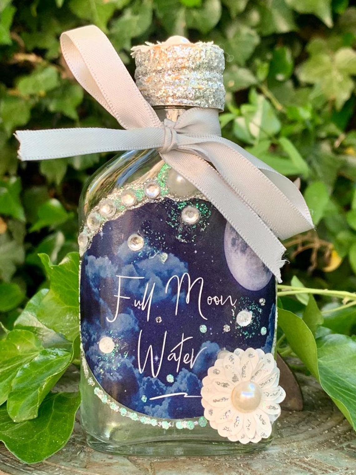 Handmade full moon water bottle Etsy