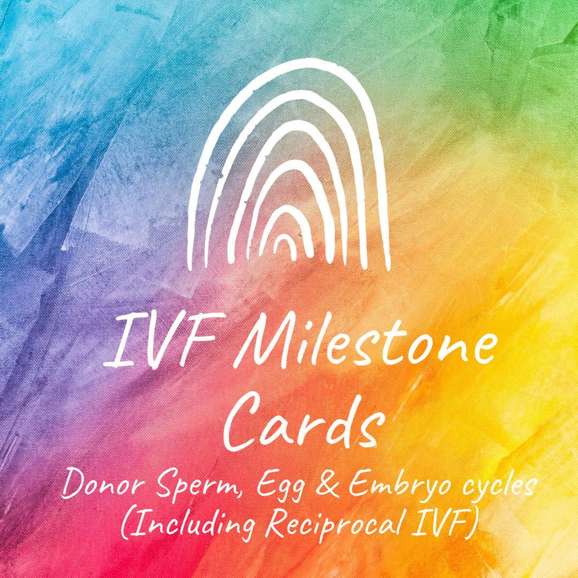 IVF Milestone Cards Square IVF Printables Instagram | Etsy
