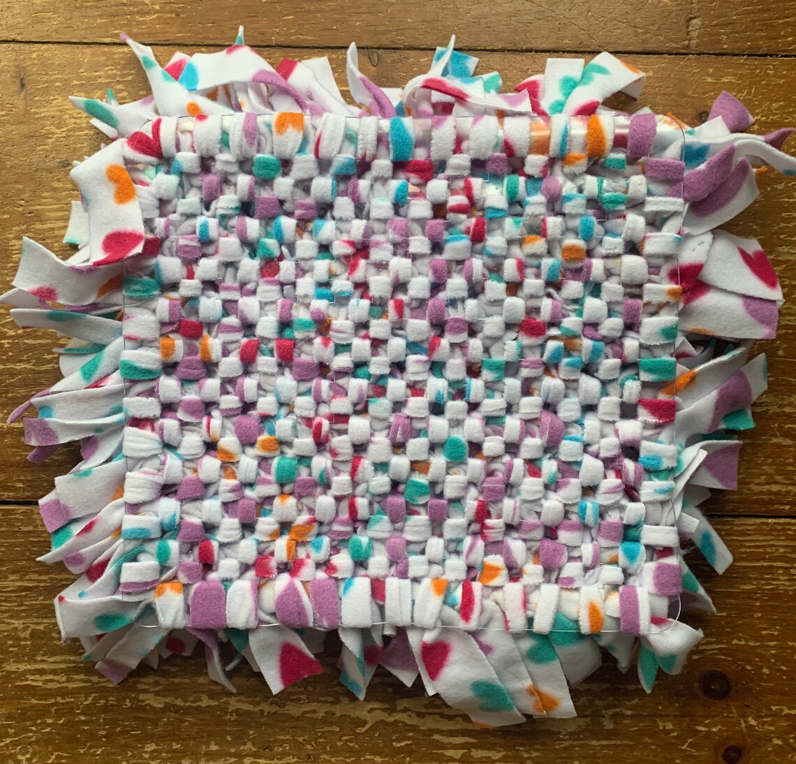 Snuffle Mat Foraging Mat Hearts on White 12 x 12 Etsy