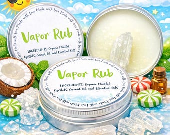 Menthol and Camphor Organic Vapor Rub