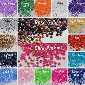 AB Jelly Flatback Resin Acrylic Rhinestones Non-Hotfix 1000pcs/2mm, 1000 Pcs/3mm,  1000Pcs/4mm, 800 Pcs/5mm, 500 Pcs/6mm