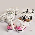 17cm Plush Doll Shoes Doll Bling Rhinestone Sneakers 3.5cm Shoes for Monster Plush Doll
