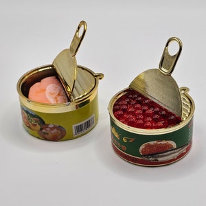 1 Pc Caviar Ham Spam Canned Food Miniature Food Charm #KR012