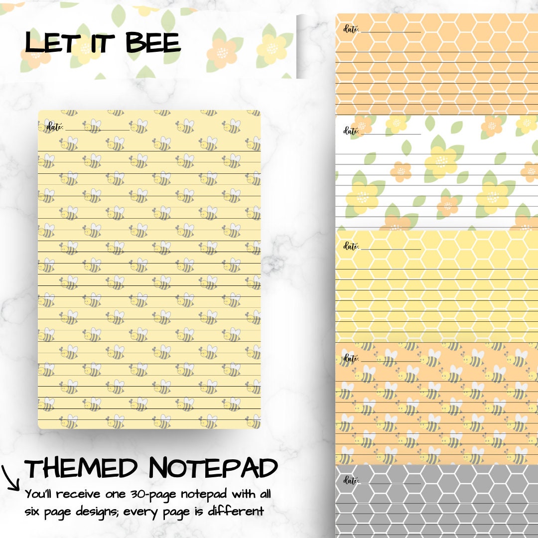 Let It Bee Notepad See Images for Details - Etsy