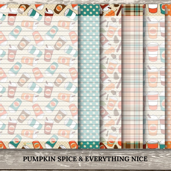 Pumpkin Spice and Everything Nice: MObC Notepad | 30 pages | Every Page is Different | READ DETAILS