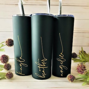 Custom Personalized Name Tumbler Girl's Trip Tumbler Stainless Steel Cup Straw Bridesmaid Gift Wedding Mothers Day Birthday Cup image 1