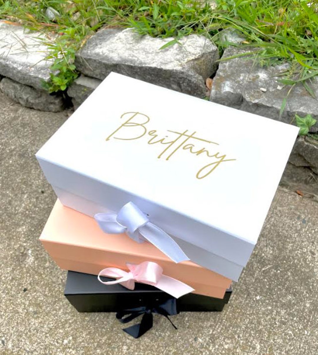 Bridesmaid Gift Box, Personalized Wedding Box, Custom Proposal Box ...