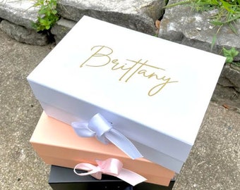 Bridesmaid Gift box, Personalized Wedding Box, Custom Proposal box, Bridal Party box, Will You Be My, Premium gift box, Engagement box