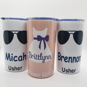 Iced Coffee Glass Cup Tumblers with Lid, Straw & Box - Personalized Tumblers W Name or Title - Great Bridesmaid Gift Idea from BluChi