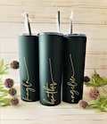 Custom Personalized Name Tumbler | Girl's Trip Tumbler | Stainless Steel Cup Straw | Bridesmaid Gift | Wedding | Mothers Day | Birthday Cup