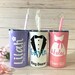 Flower Girl Gift, Personalized Tumbler, Ring Bearer Bridesmaid Gift, 12oz Stainless Steel Tumbler w/straw, Bridesmaid Proposal, Wedding Cup 