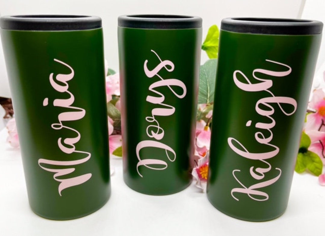 Personalized Tumbler, Bridesmaid Proposal, Beer Can Cooler, Bridesmaid