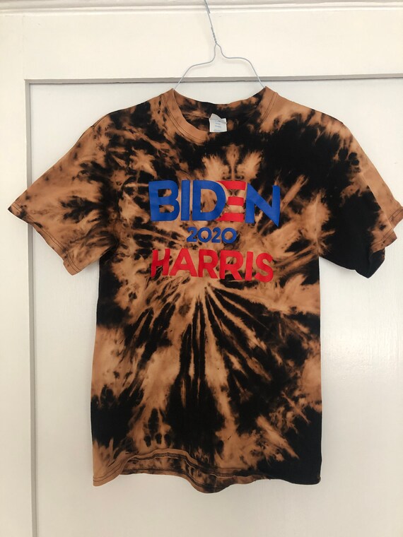 Black Biden and Harris 2020 tie dye T-shirt (medium)