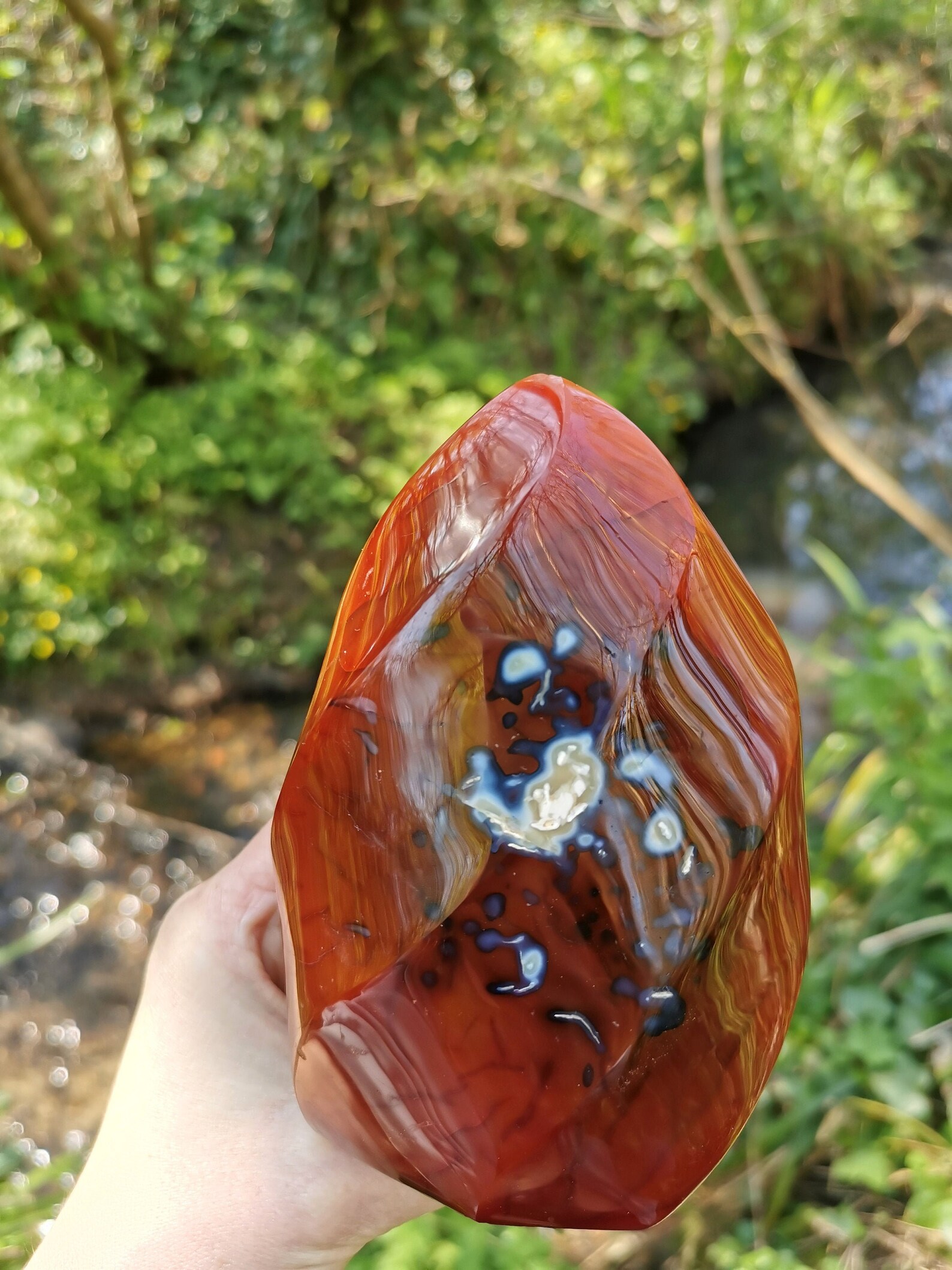 Large Carnelian Flame Ethically Sourced Crystal India Etsy
