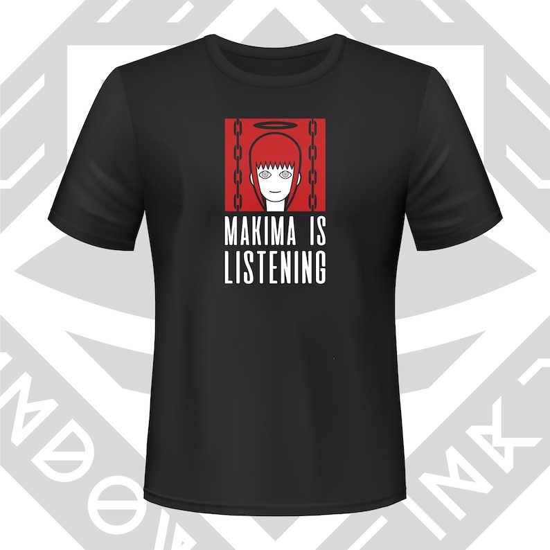Chainsaw Man Tshirt makima IS Listening Unisex Etsy UK