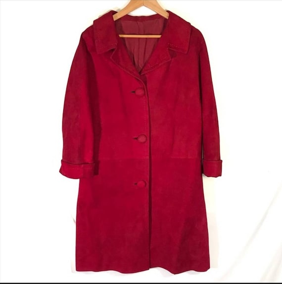 Vintage Vogue Mitzo Madrid Designer Leather Coat