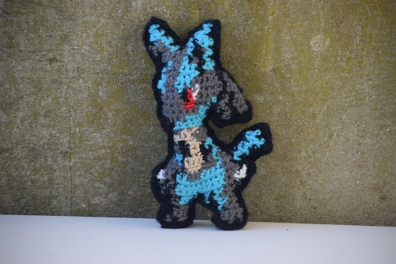 Shiny Lucario 8-bit Plush 