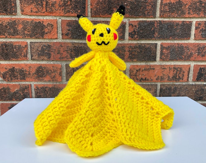 Security Oikachu Pikachu Baby Security Blanket - Etsy