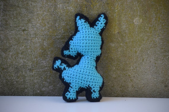 Shiny Lucario 8-bit Plush 