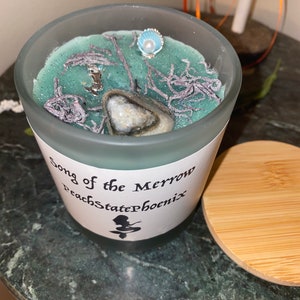 Reiki-Aufgeladene Song of the Merrow (Meerjungfrau) Kerze
