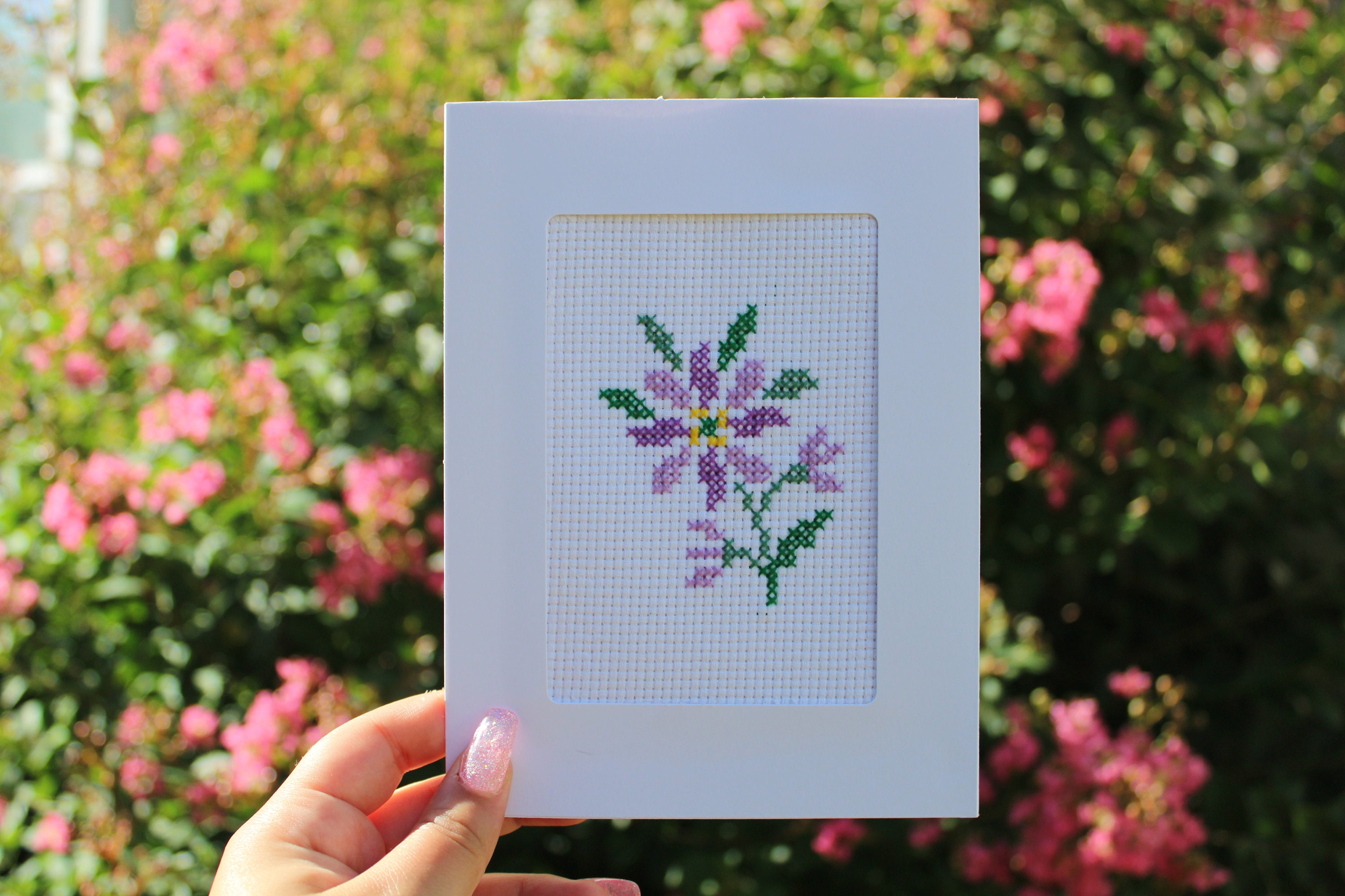 Handmade Crossstitch Greeting Cards Etsy Canada