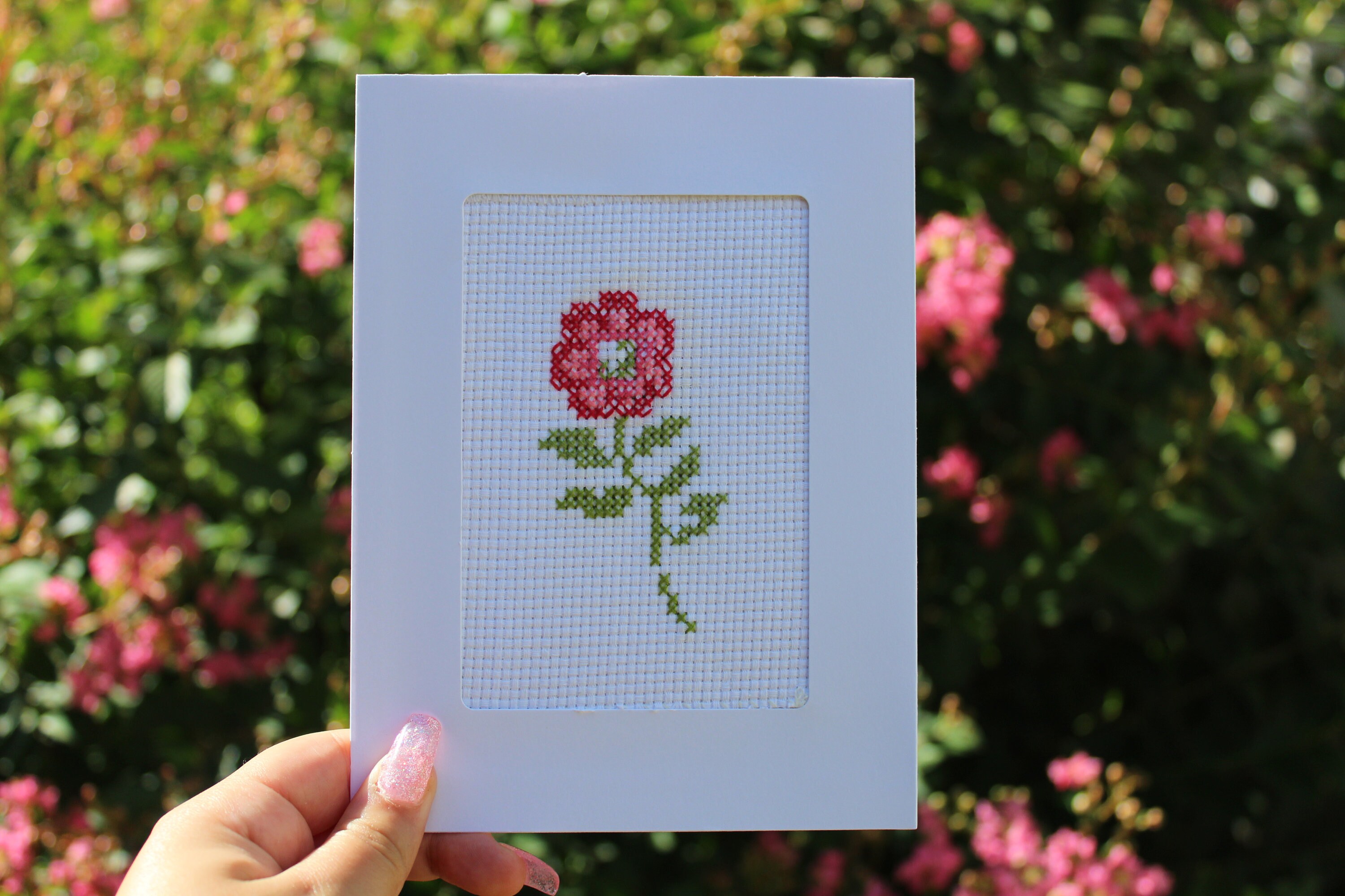 Handmade Crossstitch Greeting Cards Etsy Canada