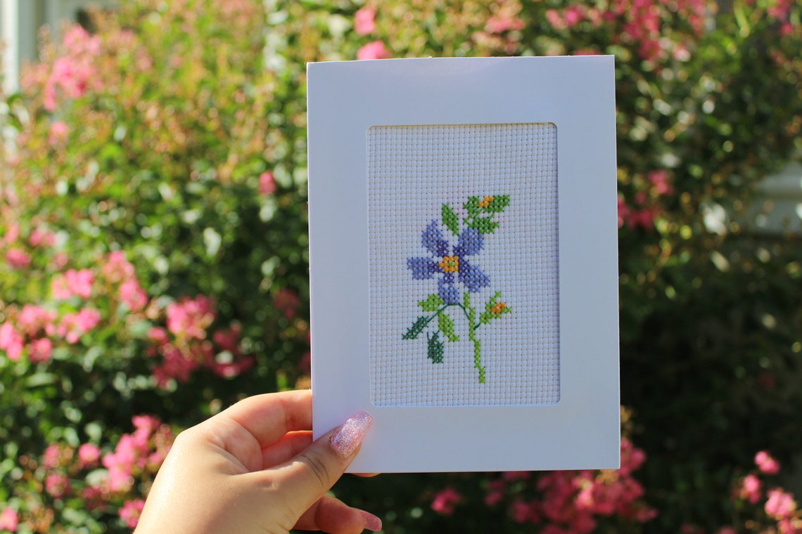 Handmade Crossstitch Greeting Cards Etsy Canada