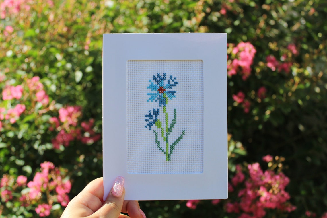 Handmade Crossstitch Greeting Cards Etsy Canada