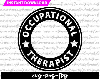 Ergotherapie SVG, OT svg, ergotherapeut svg, OT Starbucks Ring Decal