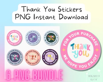Digital Thank You Stickers png, Thank You png, Label png, Small business png, thank you png, Packaging stickers for small business png