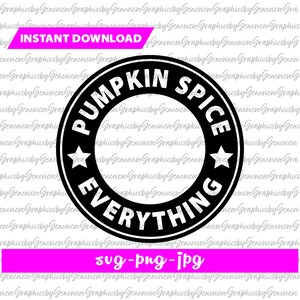 Pumpkin Spice Latte SVG, Cold Cup Ring SVG, Hot Cup SVG, Starbucks Cup Decal, Instant Download