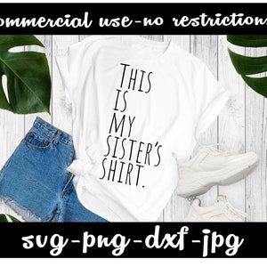 Hermana SVG/SVG png jpg archivo para Cricut/Silueta/hermanas svg/rae dunn fuente/descarga instantánea/BFF svg/regalo para hermana