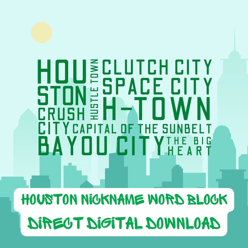 Houston SVG Houston Nickname SVG Houston Shirt Design Etsy