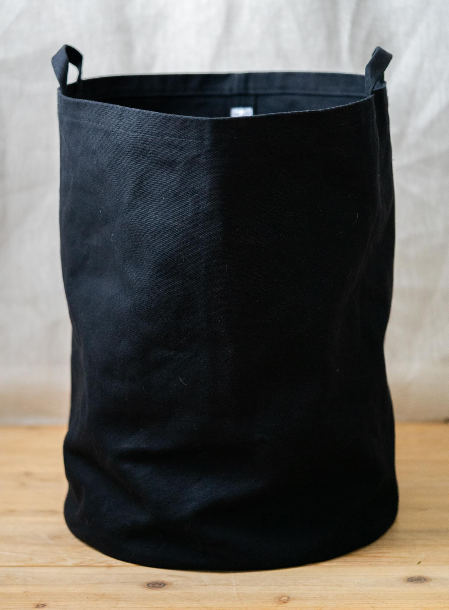 Black Canvas Storage Bins Heavy Canvas Bins Laundry Basket Etsy UK