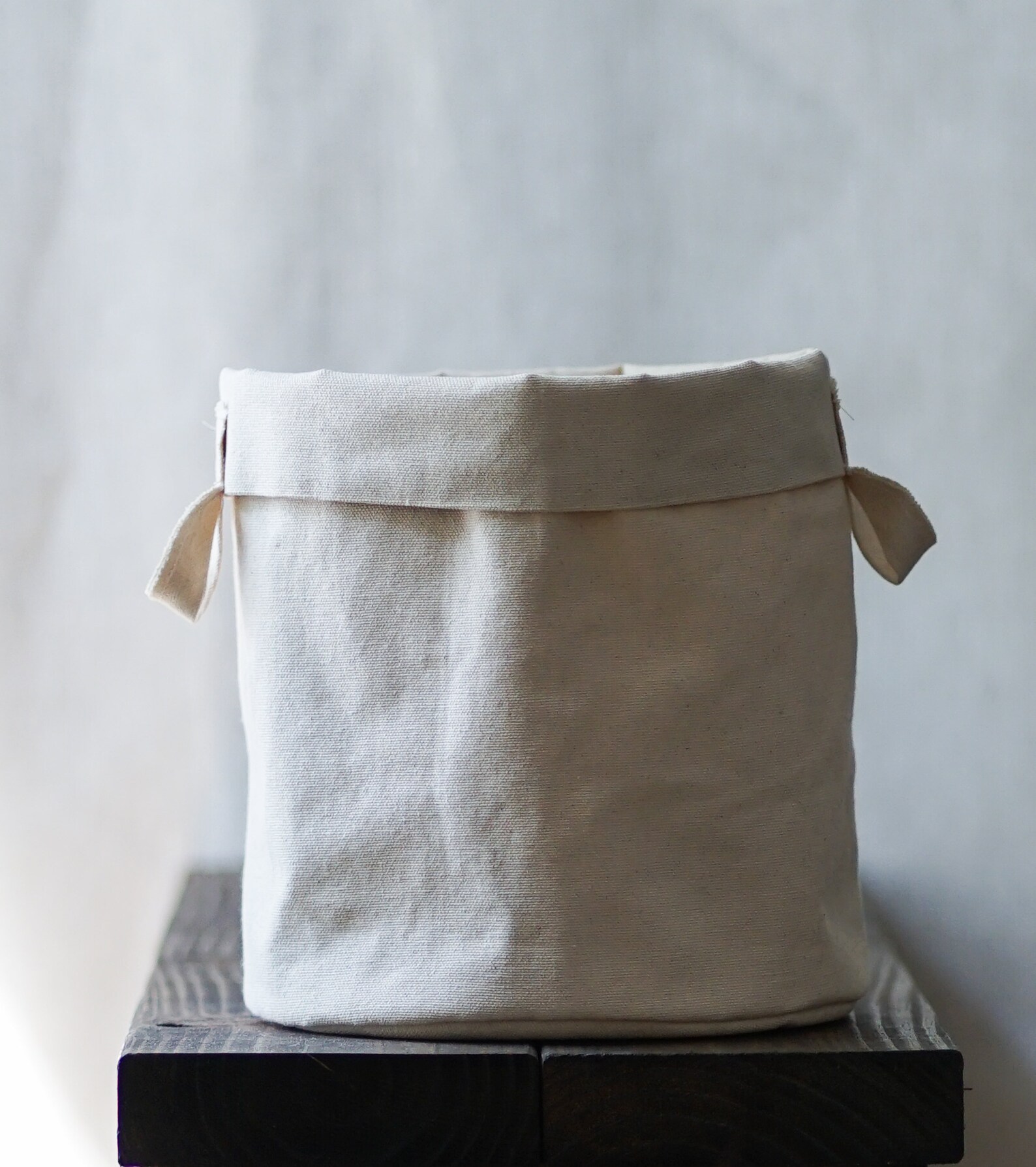 Natural canvas storage bins 12oz double sided cotton canvas Etsy