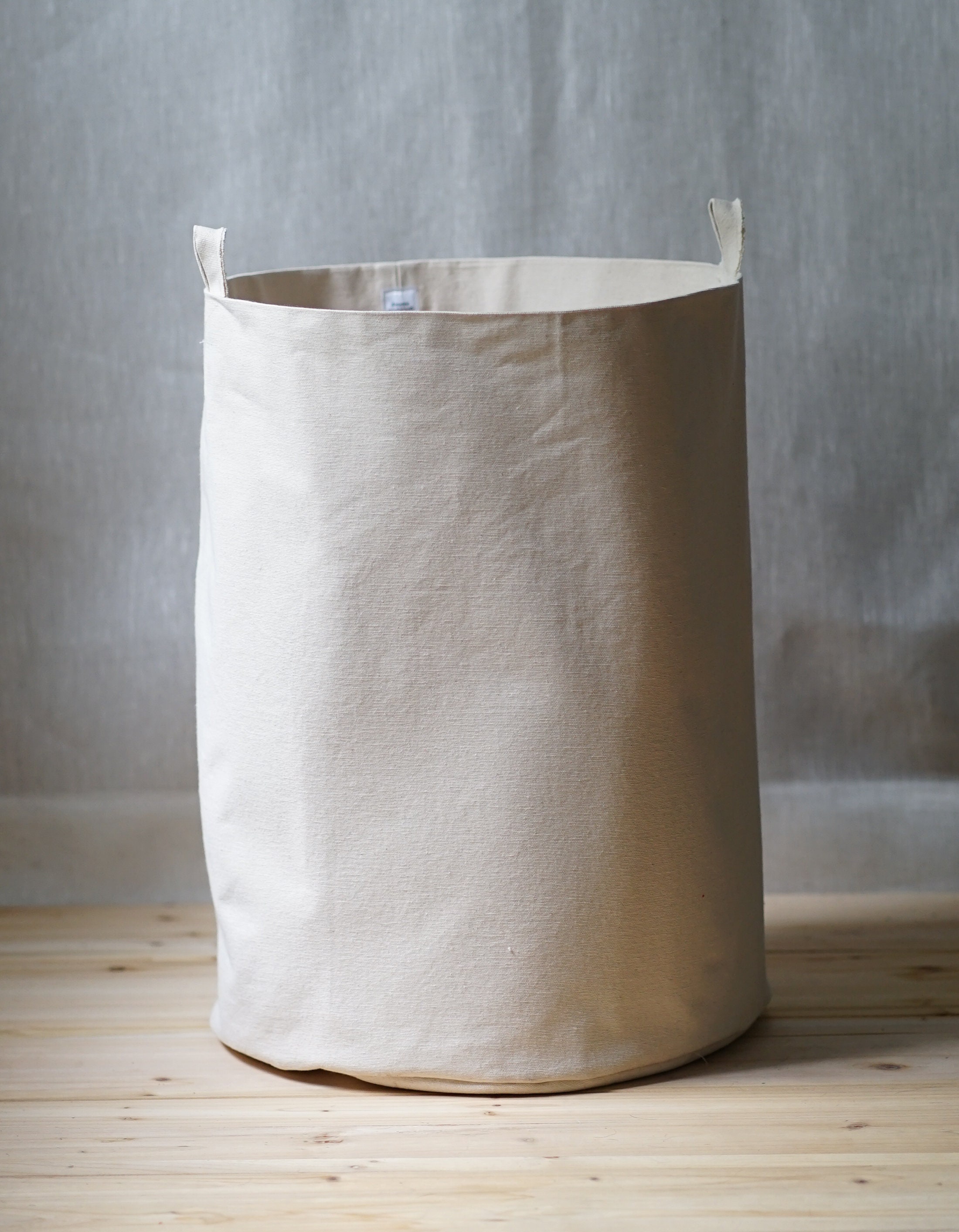 Natural Canvas Storage Bins 12oz Double Sided Cotton Canvas Etsy