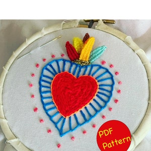 PDF Pattern + Video Tutorial CUORE SACRO. Download istantaneo.