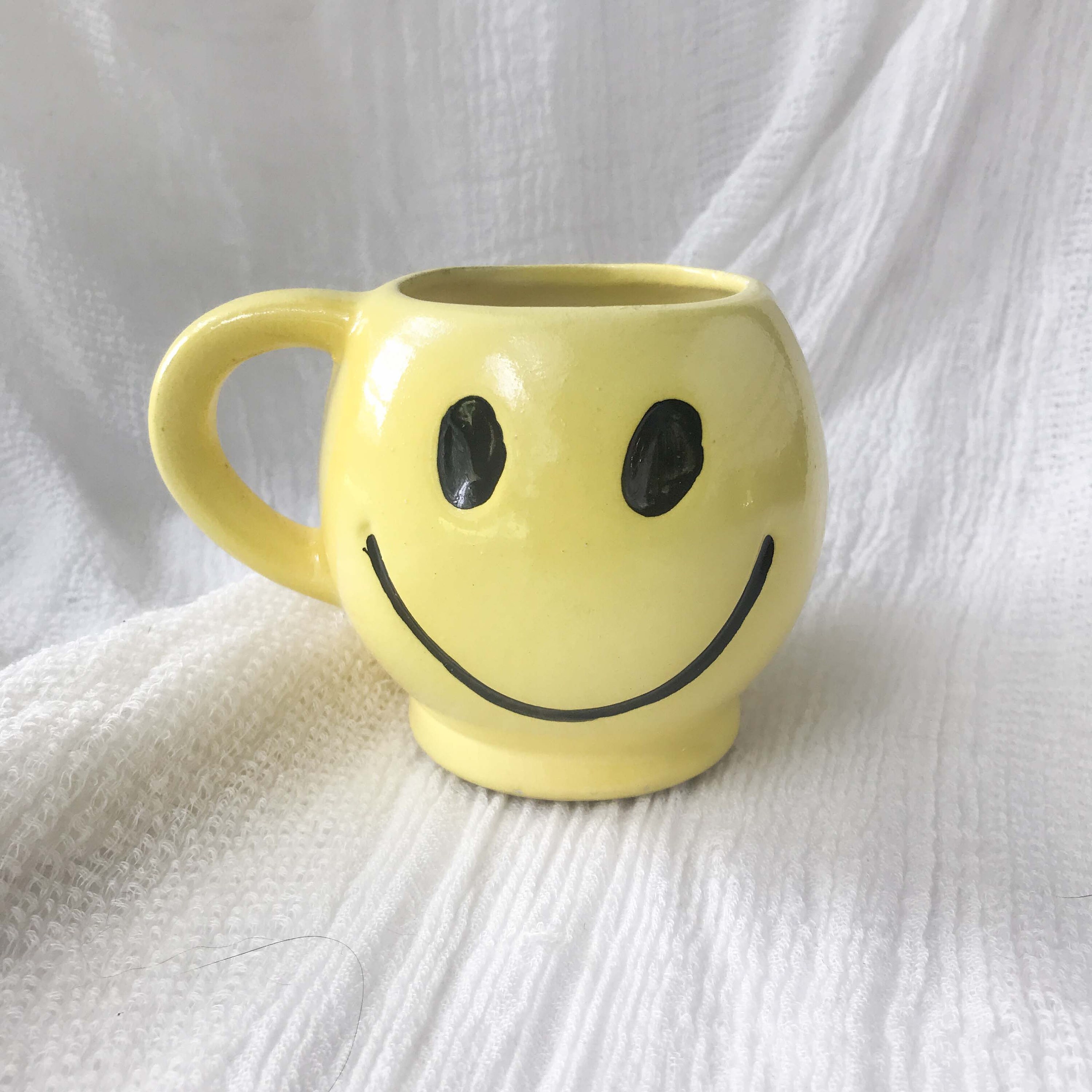 Vintage smiley face coffee cup coffee mug mugs smiley | Etsy