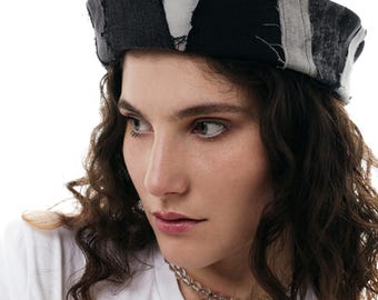 Handmade Denim Sailor Hat – Custom Size & Color, Unisex Mariner Cap