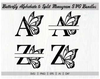 Download Split Butterfly Svg Etsy