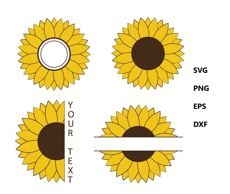 Free Free 59 Sunflower Cricut Half Sunflower Svg Free SVG PNG EPS DXF File