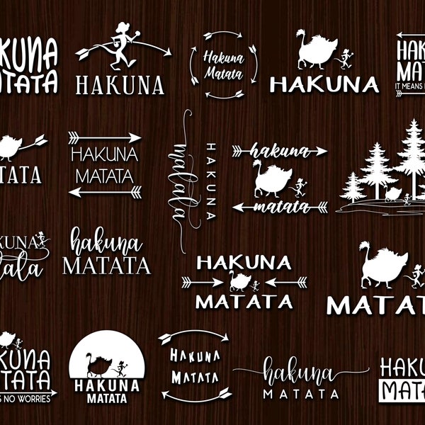 Hakuna matata svg bundle | Hakuna Matata Quotes |  Family Trip Svg | Friend Squad Svg | Vacay Mode Svg | Hakuna Matata PNG instant download.