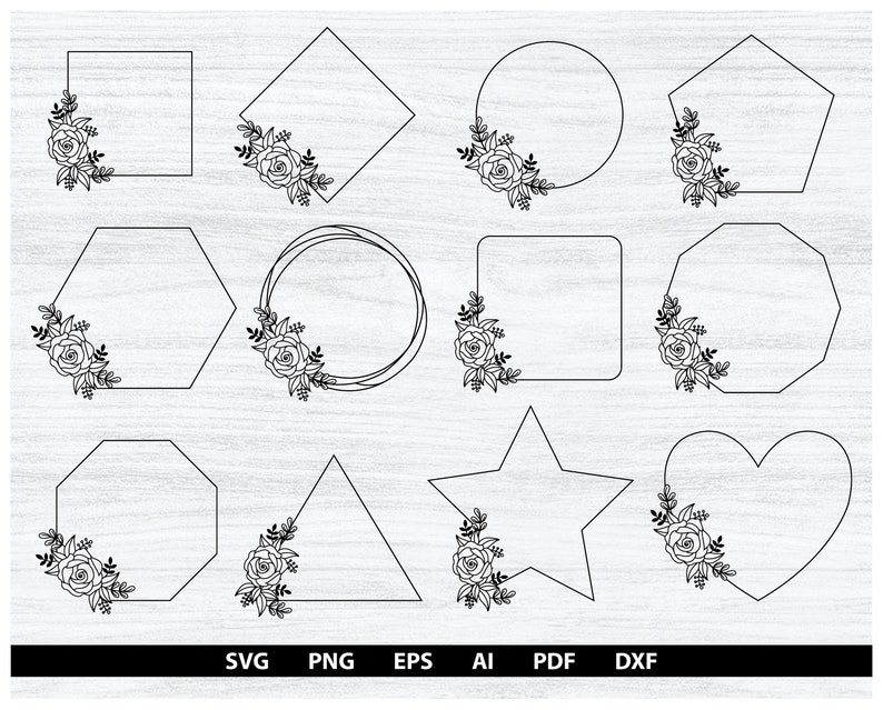 Download 12 Wreath Designs Cricut Wreath Svg Silhouette Cut Files Dxf Floral Wreath Svg Bundle Monogram Frame Wreath Cut File Floral Frames Svg Clip Art Art Collectibles Delage Com Br